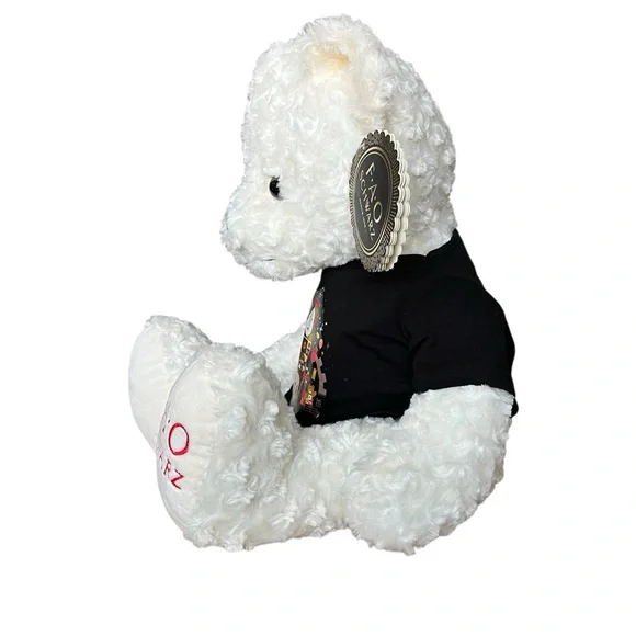 NEW FAO Schwarz Large Curly White Sitting Bear Plush - Return To Wonder - Picture 3 of 13